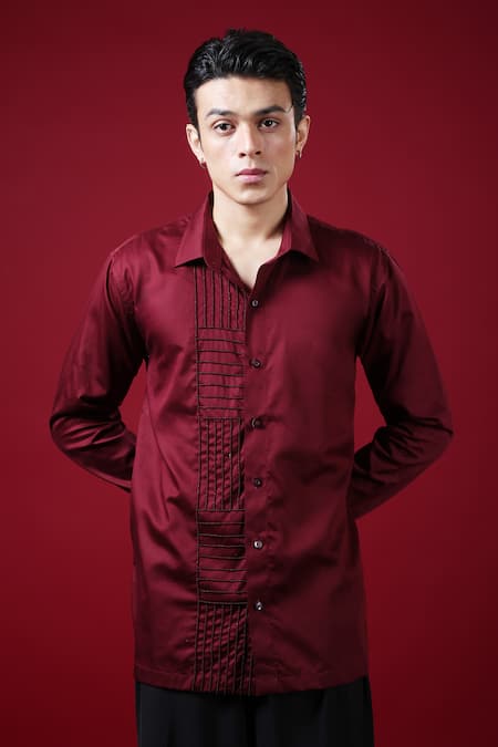 Label Shristi Chetani Embellished Organza Shirt 