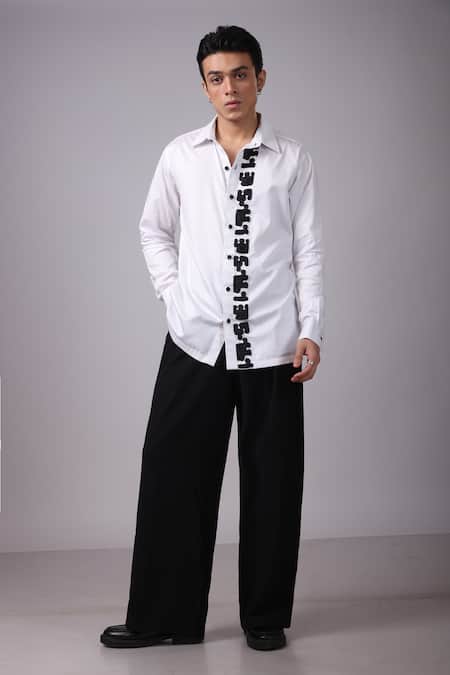 Label Shristi Chetani Contrast Embellished Shirt 