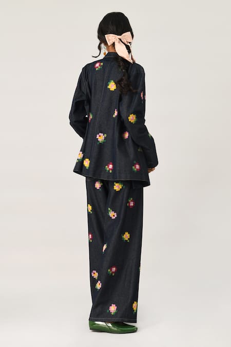 Payal Pratap Eudicot Double Breasted Embroidered Jacket 