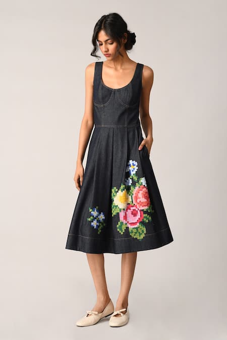 Payal Pratap Sherardii Embroidered Corset Dress 