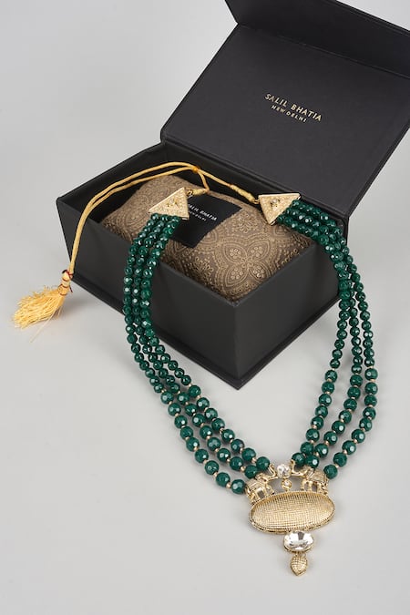 SALIL BHATIA Stone Pearl Handmade Mala 