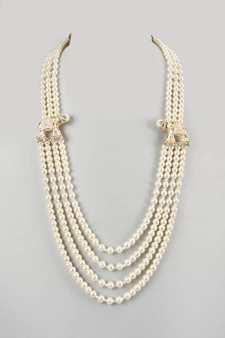 SALIL BHATIA Handmade Stone Pearl Mala  