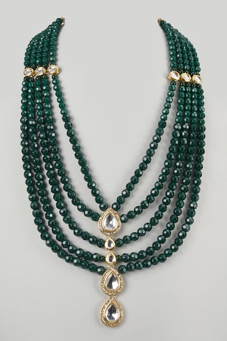 SALIL BHATIA Handmade Semi Precious Stone Layered Mala 