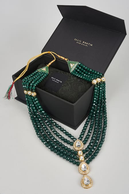 SALIL BHATIA Handmade Semi Precious Stone Layered Mala 