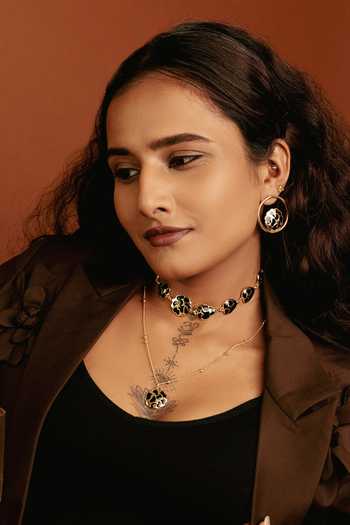 Buy Bauble Bazaar Black Wild Empress Necklace Buy_Bauble Bazaar_Black Wild Empress Necklace