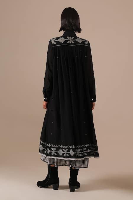 Indigo Dreams Handwoven Jamdani Dress Set 