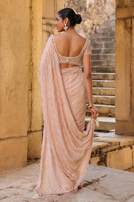 Label Niti Bothra Dori Embroidered Saree With Blouse 