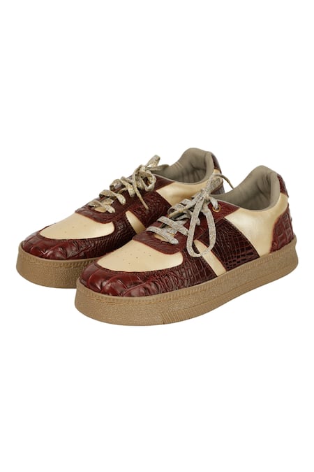 Sole Mates by Palak Croco Vintage Sneakers 