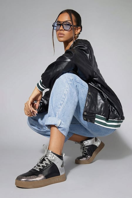 Sole Mates by Palak Galaxy Shine High Top Sneakers 