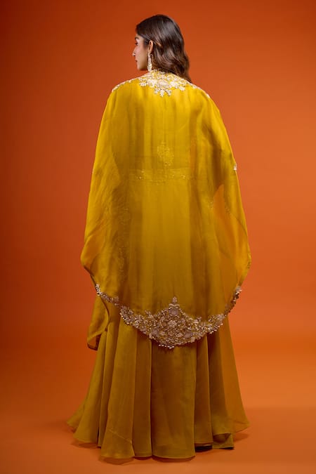 Prisho Gota Patti Work Blouse Lehenga Set 