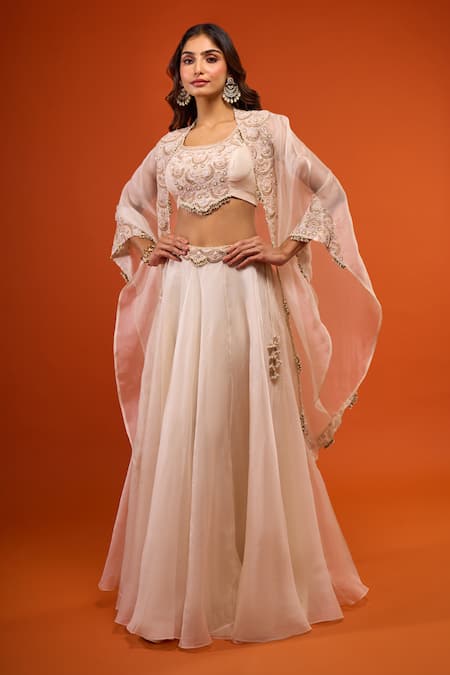 Prisho Resham Work Jacket Lehenga Set 