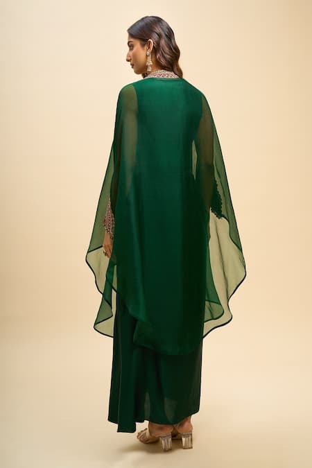 Prisho Geometric Work Cape Skirt Set 