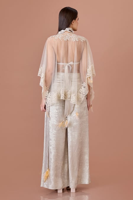 Dilnaz Foil Print Palazzo 