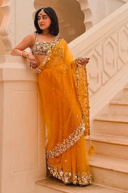 Dilnaz Sequin Embellished Blouse