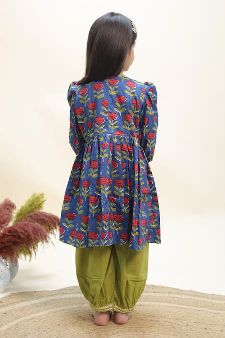 Kalp Bluebell Bloom Print Kurta & Pant Set 