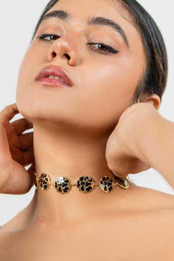 Shop_Bauble Bazaar_Black Love Me Wild Choker Necklace _Online_at_Aza_Fashions