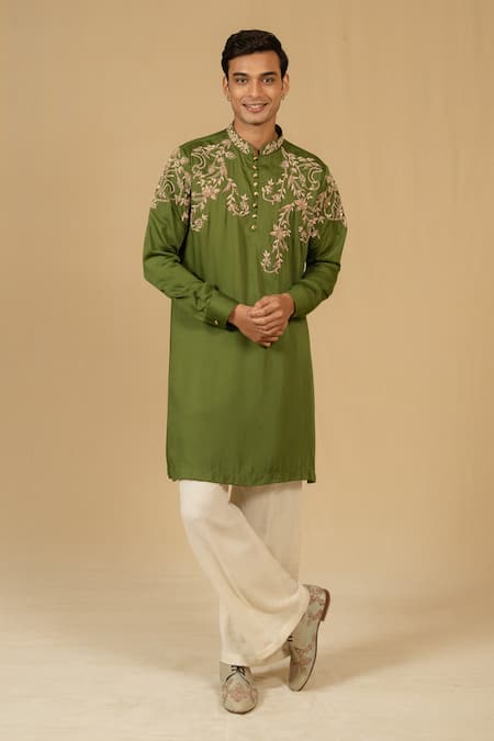 Gaurav katta Zardozi Embroidered Kurta & Pant Set