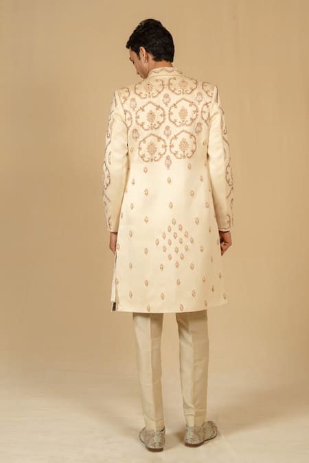 Gaurav katta Zardozi Embroidered Sherwani & Pant Set 