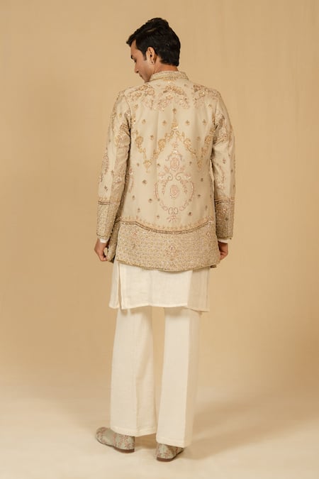 Gaurav katta Zardozi Embroidered Bandhgala Set 