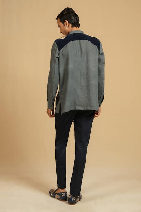 Gaurav katta Zardozi Placement Embroidered Bandhgala