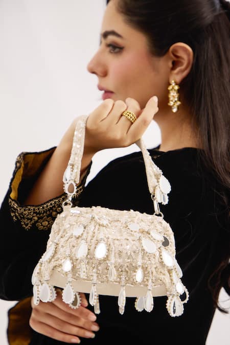 FOREVER NOOR Raya Mirror Tassel Bag 