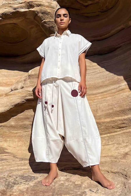 Anmol Kakad Mul Mul Stretch Cotton Shirt Pant Set 