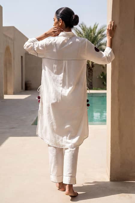 Anmol Kakad Mul Mul Stretch Cotton Kurta & Pant Set 