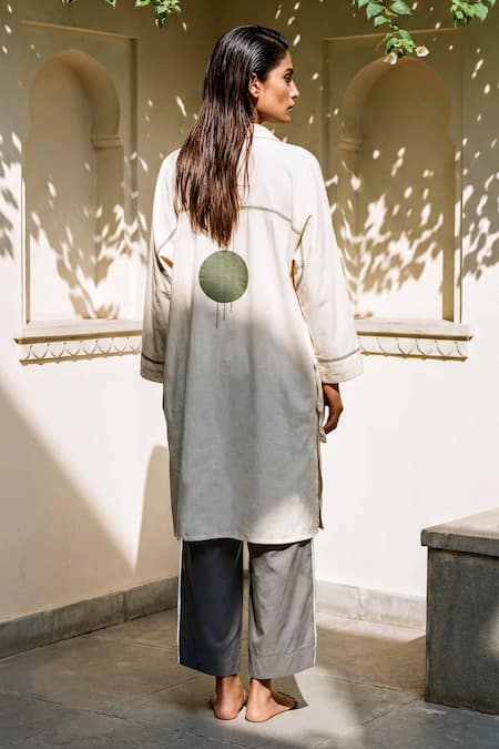 Anmol Kakad Contrast Patch Work Kurta Set 