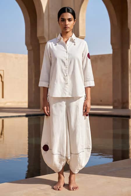 Anmol Kakad Contrast Patch Work Top & Pant Set 