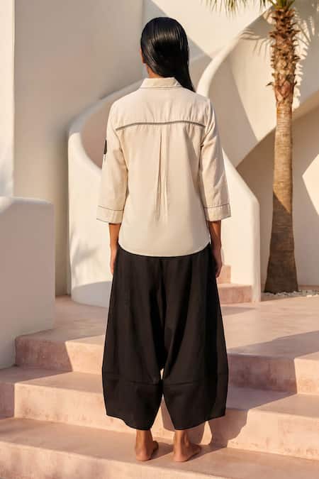 Anmol Kakad Contrast Patch Work Shirt & Pant Set 