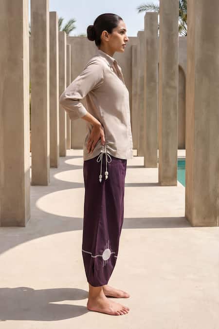 Anmol Kakad Contrast Patch Work Shirt & Pant Set 