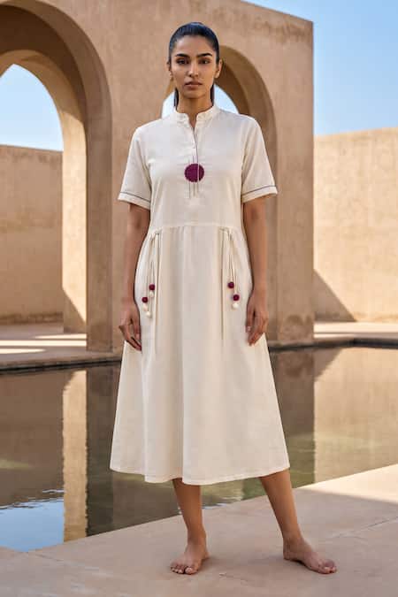 Anmol Kakad Contrast Patch Work Dress 