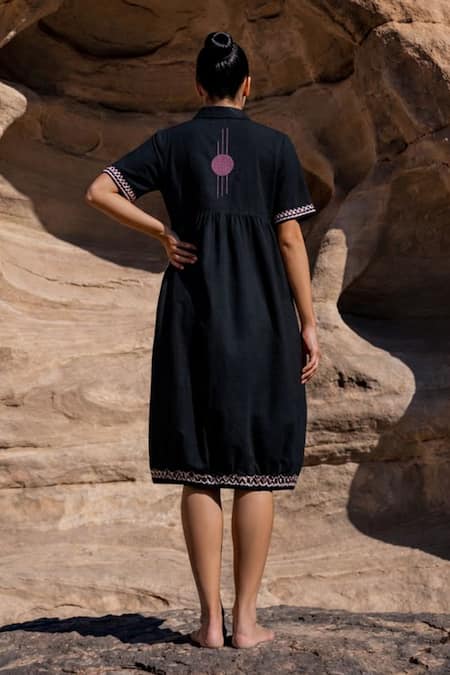 Anmol Kakad Mul Mul And Stretch Cotton Midi Dress 