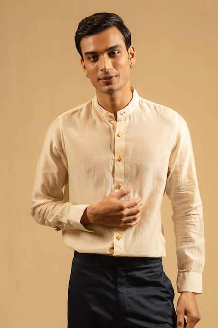 Gaurav katta Silk Chanderi Shirt 