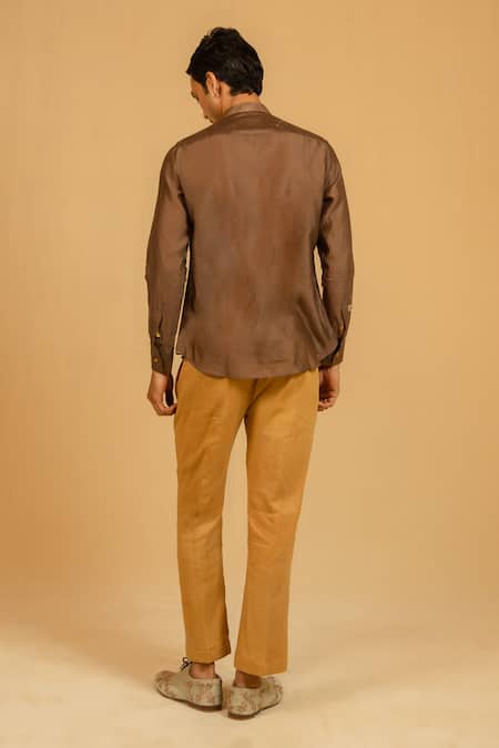 Gaurav katta Silk Chanderi Shirt 