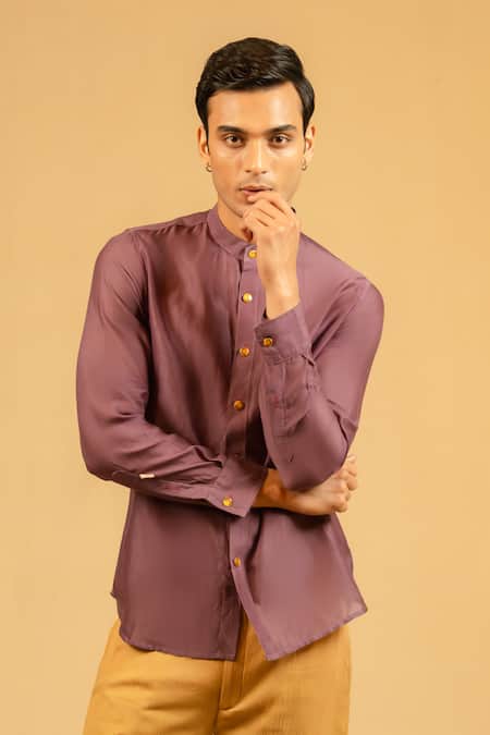 Gaurav katta Silk Chanderi Shirt 