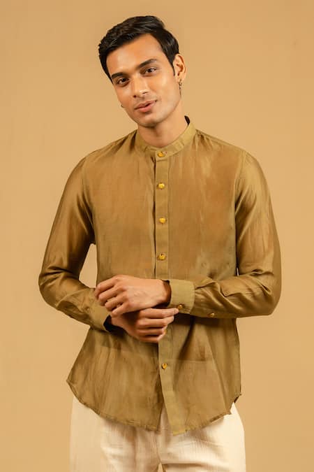Gaurav katta Silk Chanderi Shirt 