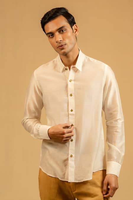 Gaurav katta Silk Chanderi Shirt 