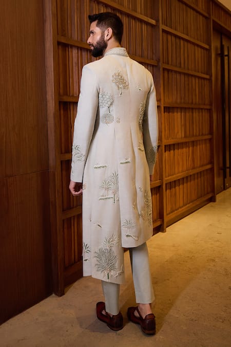 Sahil Kochhar Hisar Asymmetric Sherwani Set 