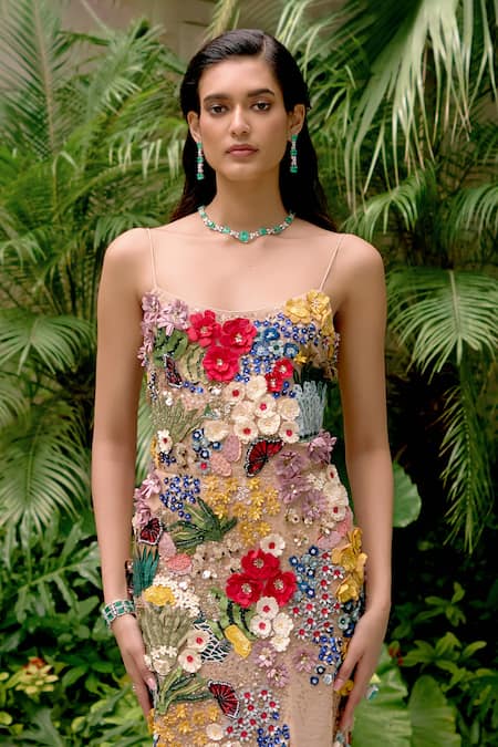 Sahil Kochhar Agamya Silk Soft Net Dress