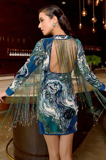 Sahil Kochhar Ishna Silk Soft Net Dress