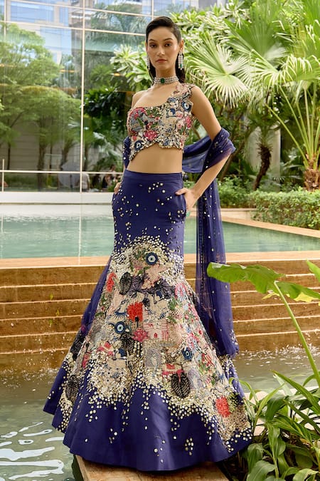 Sahil Kochhar Siara Silk Organza Lehenga Set