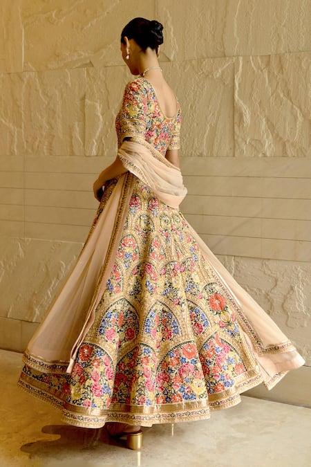 Sahil Kochhar Rakshna Silk Dupion Anarkali Set
