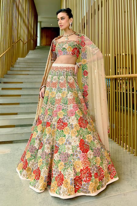 Sahil Kochhar Nidrani Embroidered Lehenga Set