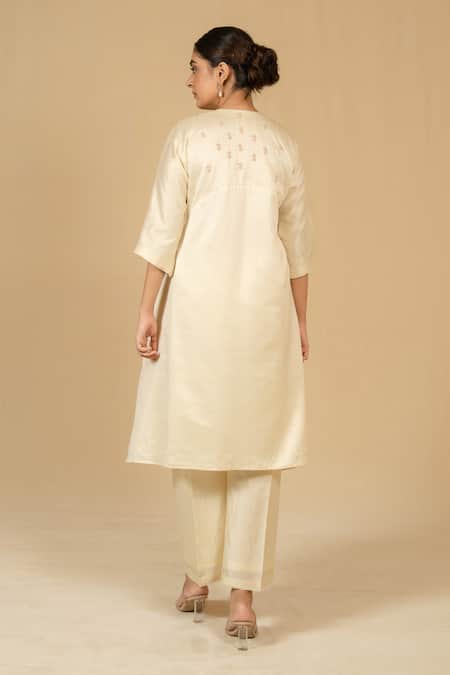 Gaurav katta Silk Chanderi Kurta & Pant Set