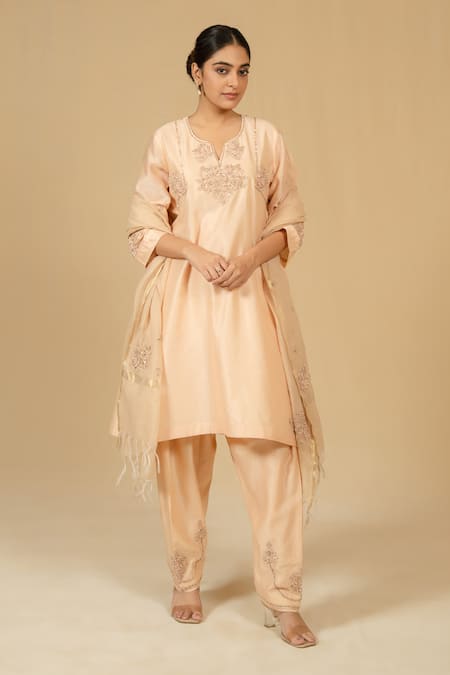 Gaurav katta Silk Chanderi Kurta & Pant Set
