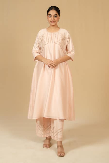 Gaurav katta Embroidered Straight Kurta & Pant Set