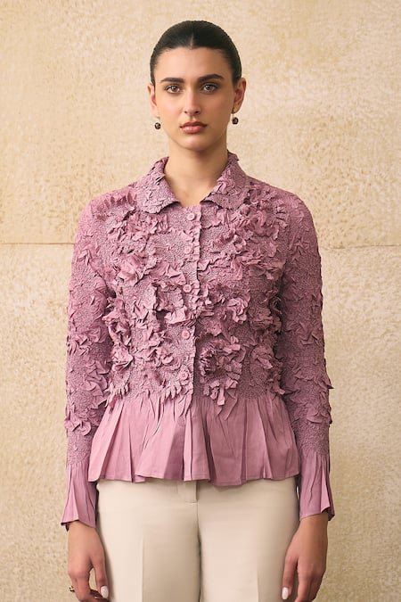 Pleats By Aruni Elsara Ruffle Shirt 