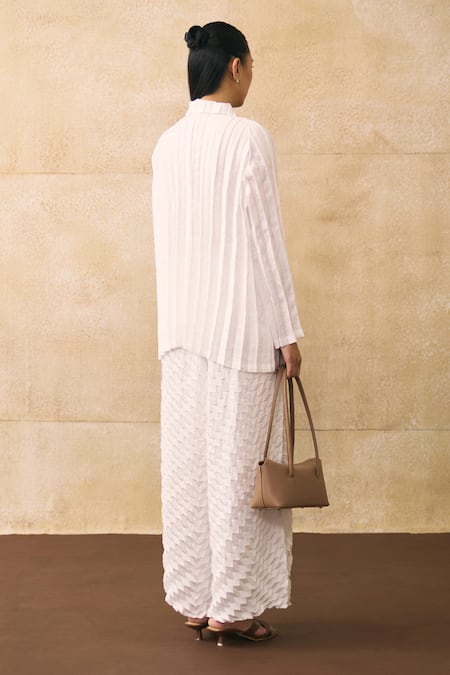 Pleats By Aruni Anatoni Pleated Shirt & Pant Set 