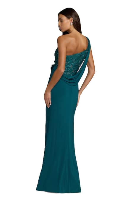 Mac Duggal Crystals Embellished Gown 